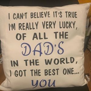 Personalized Fathers Day pillow